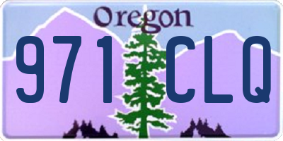 OR license plate 971CLQ