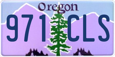OR license plate 971CLS