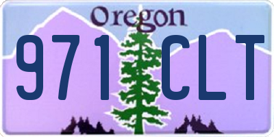 OR license plate 971CLT