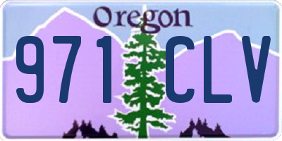 OR license plate 971CLV
