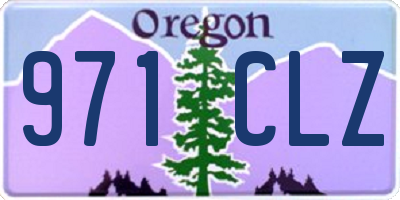 OR license plate 971CLZ