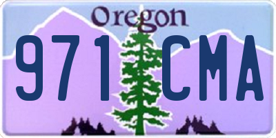 OR license plate 971CMA
