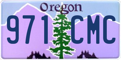 OR license plate 971CMC