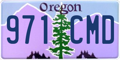 OR license plate 971CMD