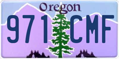 OR license plate 971CMF