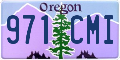 OR license plate 971CMI