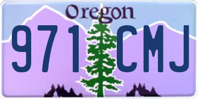 OR license plate 971CMJ