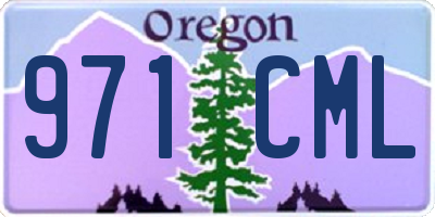 OR license plate 971CML
