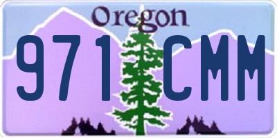 OR license plate 971CMM