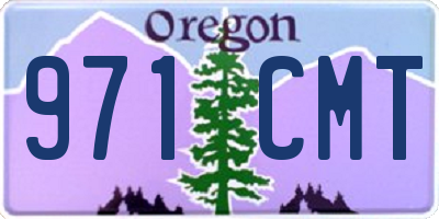 OR license plate 971CMT