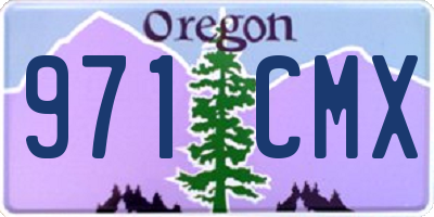 OR license plate 971CMX