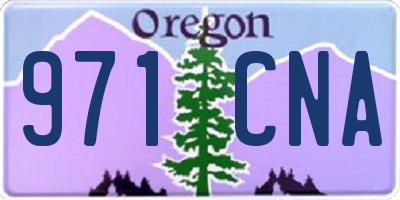 OR license plate 971CNA