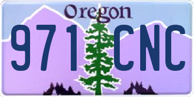 OR license plate 971CNC