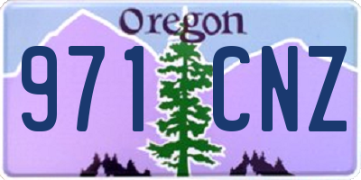 OR license plate 971CNZ