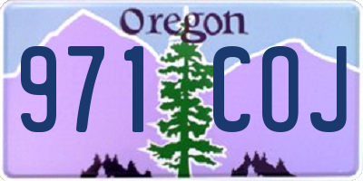 OR license plate 971COJ