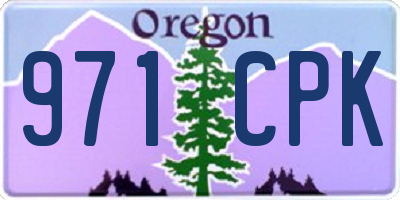 OR license plate 971CPK