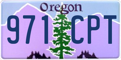 OR license plate 971CPT