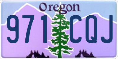 OR license plate 971CQJ