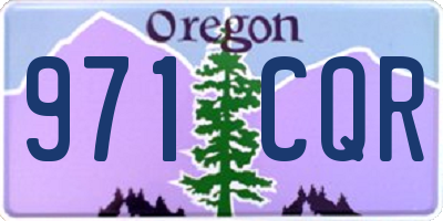 OR license plate 971CQR