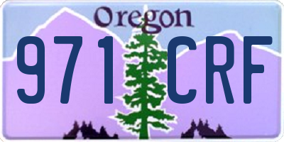 OR license plate 971CRF