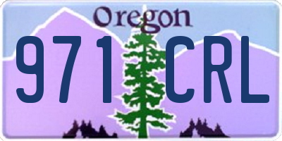OR license plate 971CRL