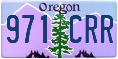 OR license plate 971CRR