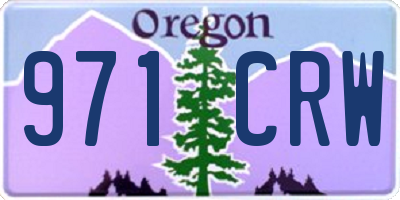 OR license plate 971CRW