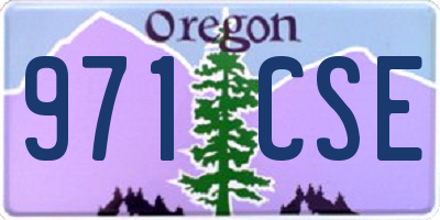 OR license plate 971CSE