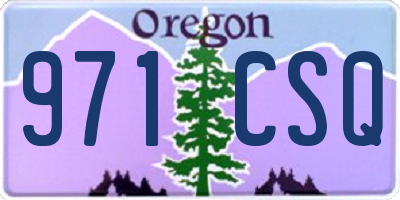 OR license plate 971CSQ