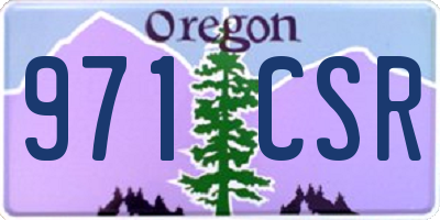 OR license plate 971CSR