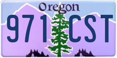 OR license plate 971CST