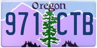OR license plate 971CTB