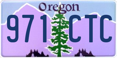 OR license plate 971CTC