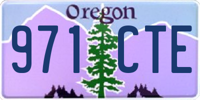 OR license plate 971CTE