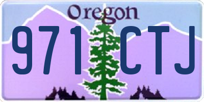 OR license plate 971CTJ
