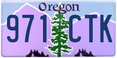 OR license plate 971CTK