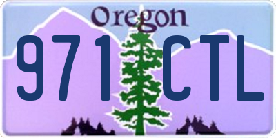 OR license plate 971CTL
