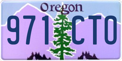 OR license plate 971CTO