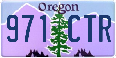 OR license plate 971CTR