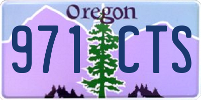 OR license plate 971CTS