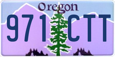 OR license plate 971CTT