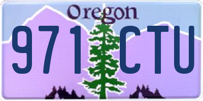 OR license plate 971CTU