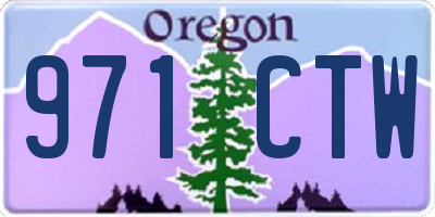 OR license plate 971CTW