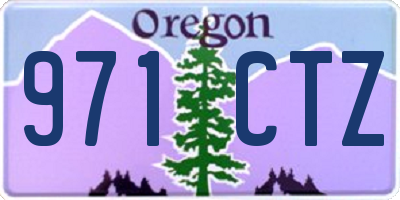 OR license plate 971CTZ
