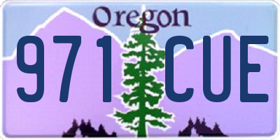 OR license plate 971CUE