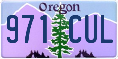 OR license plate 971CUL