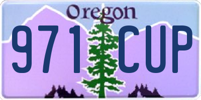 OR license plate 971CUP