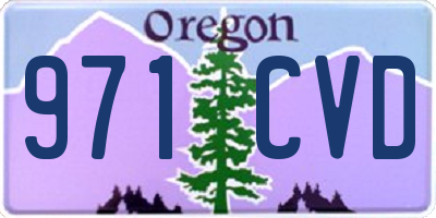 OR license plate 971CVD