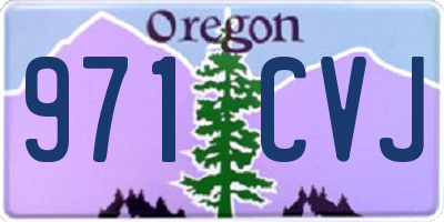 OR license plate 971CVJ
