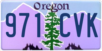 OR license plate 971CVK